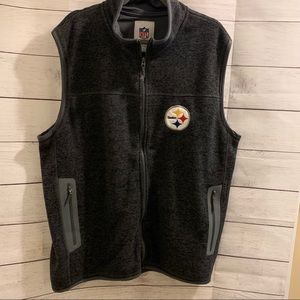 NFL knit Steelers Vest size XL plus